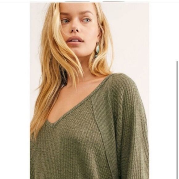 Free People Santa Clara Thermal in Ferngully pick your size BNWT - Picture 1 of 5